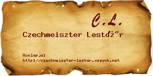 Czechmeiszter Lestár névjegykártya